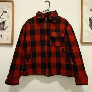 Woolrich Red and Black Checkered Jacket